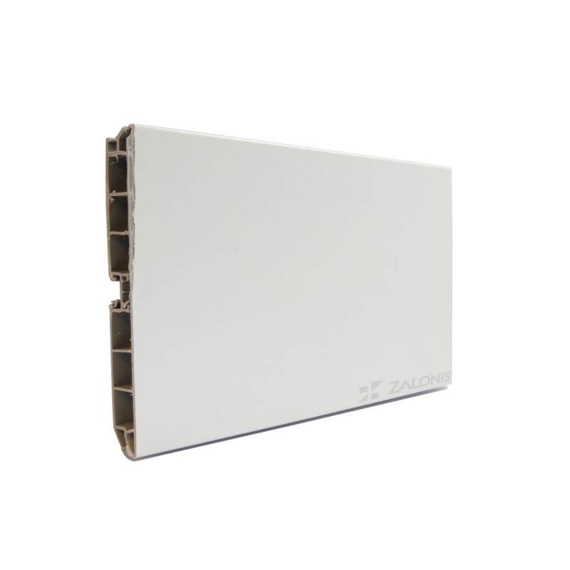 PLASTIC PLINTH H.15 / MAT WHITE PVC PLINTHS