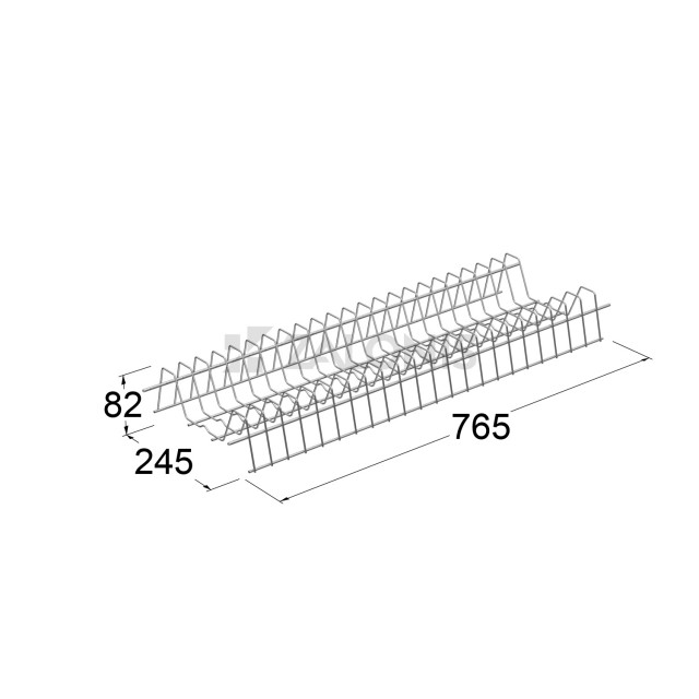 METAL WIRE DISH RACK - CABINET 80