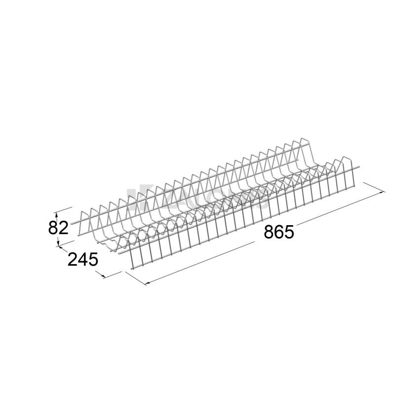 METAL WIRE DISH RACK - CABINET 90 CLASSIC SERIES