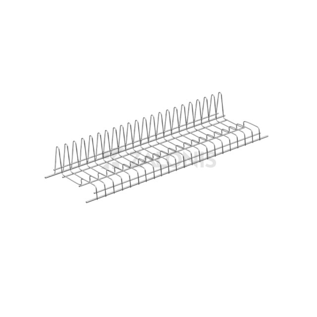 METAL WIRE DISH RACK - RAISED BACKREST - CABINET 80