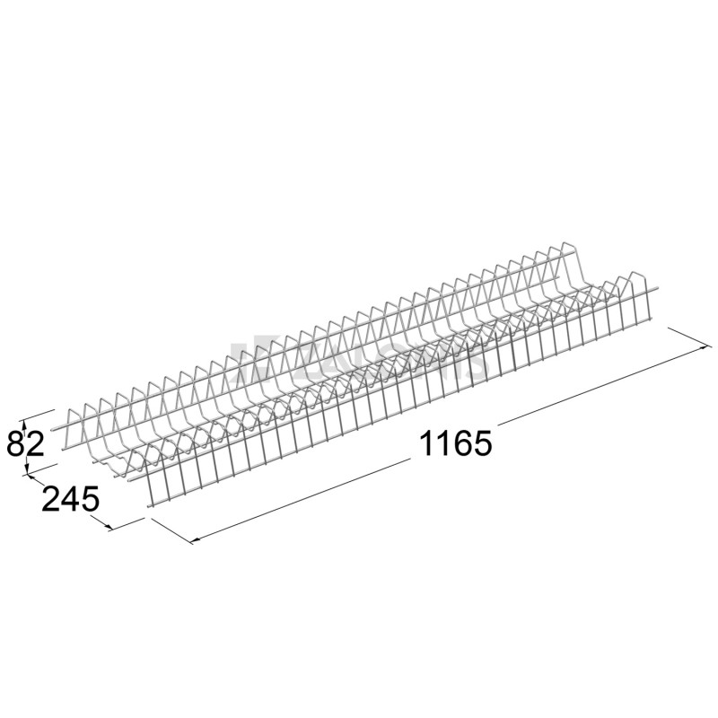 METAL WIRE DISH RACK - CABINET 120 CLASSIC SERIES