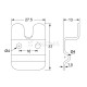 DISH RACK / LAUNDRY BASKET BRACKET 