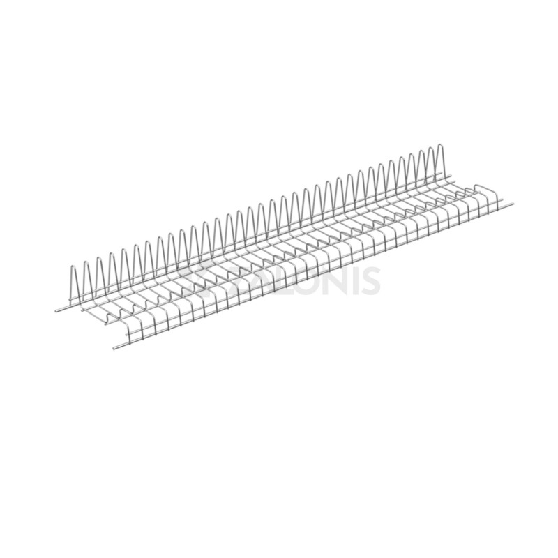METAL WIRE DISH RACK - RAISED BACKREST - CABINET 120 cm