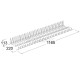 METAL WIRE DISH RACK - RAISED BACKREST - CABINET 120 cm
