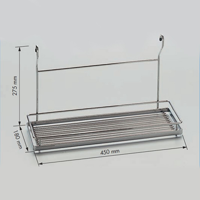 MC1 SINGLE HANGING SHELF / CHROME