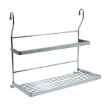 MULTIPURPOSE HANGING DOUBLE RACK / CHROME