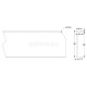 KITCHEN WORKTOPS ALUMINIUM END CAP / 3x64cm WORKTOPS JOINING STRIPS-CORNER JOINTS-END CAPS