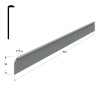 KITCHEN WORKTOPS ALUMINIUM END CAP / 3x64cm KITCHEN WORKTOPS ALUMINIUM END CAP / 3x64cm