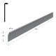 KITCHEN WORKTOPS ALUMINIUM END CAP / 3x64cm WORKTOPS JOINING STRIPS-CORNER JOINTS-END CAPS