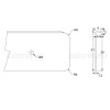KITCHEN WORKTOPS PRAXITELIS ALUMINIUM END CAP WITH HOLES / 4x64cm KITCHEN WORKTOPS PRAXITELIS ALUMINIUM END CAP WITH HOLES / 4x64cm