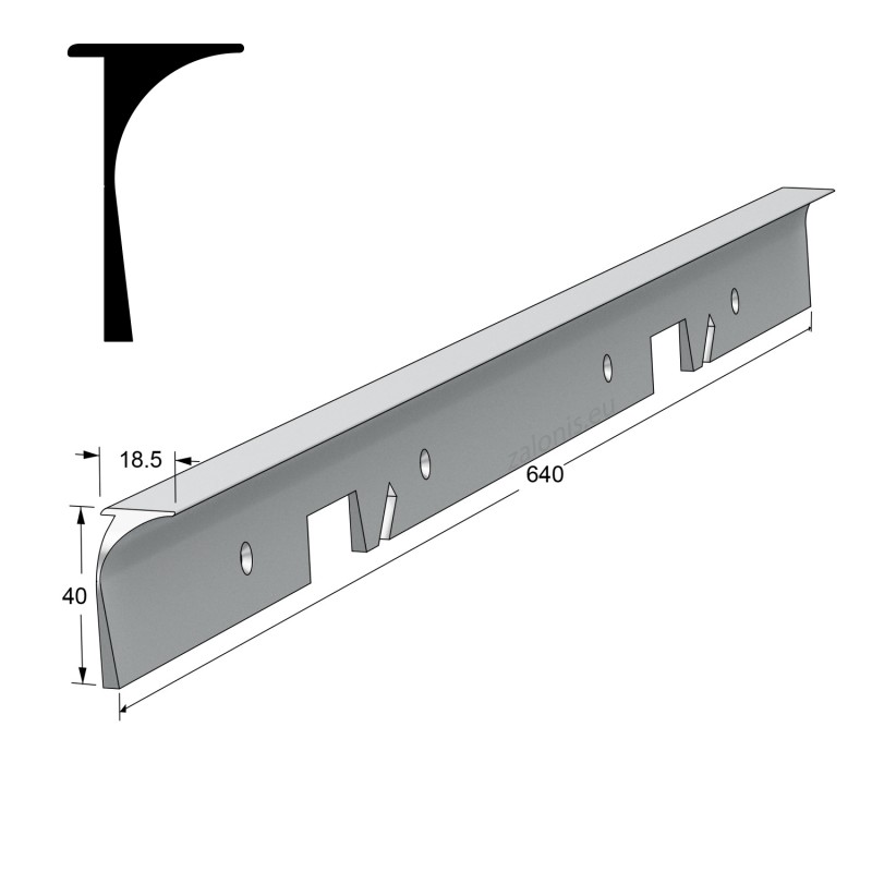 KITCHEN WORKTOPS ALUMINIUM CORNER JOINT / 4x64cm KITCHEN WORKTOPS ALUMINIUM CORNER JOINT / 4x64cm