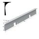 KITCHEN WORKTOPS ALUMINIUM CORNER JOINT / 4x64cm WORKTOPS JOINING STRIPS-CORNER JOINTS-END CAPS