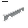 KITCHEN WORKTOPS PRAXITELIS ALUMINIUM T-SHAPE JOINING STRIP / 4x64cm KITCHEN WORKTOPS PRAXITELIS ALUMINIUM T-SHAPE JOINING STRIP / 4x64cm