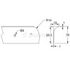 KITCHEN WORKTOPS ALUMINIUM CORNER JOINT / 3x64cm KITCHEN WORKTOPS ALUMINIUM CORNER JOINT / 3x64cm