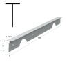 KITCHEN WORKTOPS ALUMINIUM JOINING STRIP / 3x63cm KITCHEN WORKTOPS ALUMINIUM JOINING STRIP / 3x63cm