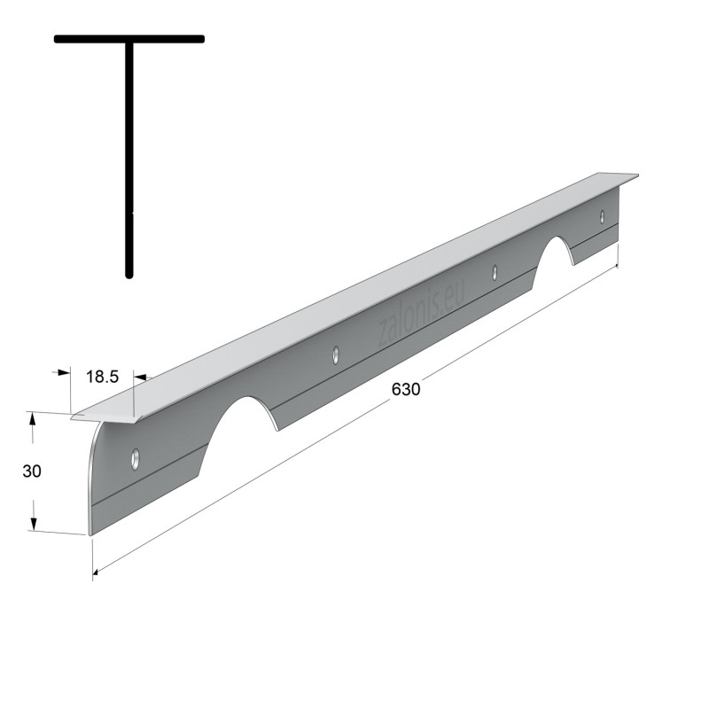 KITCHEN WORKTOPS ALUMINIUM JOINING STRIP / 3x63cm KITCHEN WORKTOPS ALUMINIUM JOINING STRIP / 3x63cm