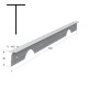 KITCHEN WORKTOPS ALUMINIUM JOINING STRIP / 3x63cm KITCHEN WORKTOPS ALUMINIUM JOINING STRIP / 3x63cm WORKTOPS JOINING STRIPS-CORNER JOINTS-END CAPS