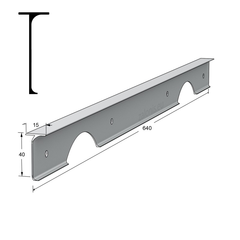 KITCHEN WORKTOPS PRAXITELIS ALUMINIUM CORNER JOINT / 4x64cm KITCHEN WORKTOPS PRAXITELIS ALUMINIUM CORNER JOINT / 4x64cm