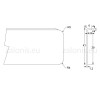 KITCHEN WORKTOPS PRAXITELIS ALUMINIUM END CAP / 4x64cm KITCHEN WORKTOPS PRAXITELIS ALUMINIUM END CAP / 4x64cm