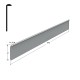 KITCHEN WORKTOPS PRAXITELIS ALUMINIUM END CAP / 4x64cm WORKTOPS JOINING STRIPS-CORNER JOINTS-END CAPS