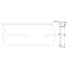 KITCHEN WORKTOPS ALUMINIUM END CAP / 4x64cm KITCHEN WORKTOPS ALUMINIUM END CAP / 4x64cm