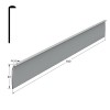 KITCHEN WORKTOPS ALUMINIUM END CAP / 4x64cm KITCHEN WORKTOPS ALUMINIUM END CAP / 4x64cm