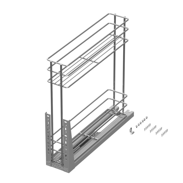 2 TIER RACKS VR WITH BOTTOM RUNNERS / CABINET 15