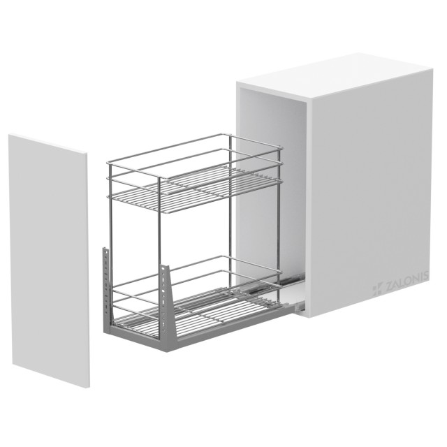 2 TIER RACKS VR WITH BOTTOM RUNNERS / CABINET 30