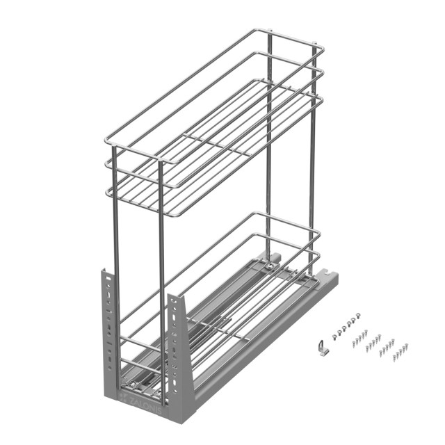 2 TIER RACKS VR WITH BOTTOM RUNNERS / CABINET 20