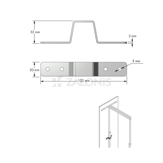 LARDER MOUNTING BRACKET