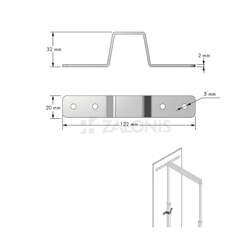LARDER MOUNTING BRACKET TALL UNIT PULL OUTS