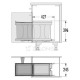 HAILO BUILD-IN, SEMI-AUTOMATIC SLIDING BIN, 30-40 CABINET / ANTHRACITE BUILD-IN SLIDING BINS
