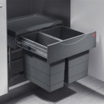 HAILO BUILD-IN, SLIDING BIN / 30 ltr (18+12) / 50 CABINET / ANTHRACITE