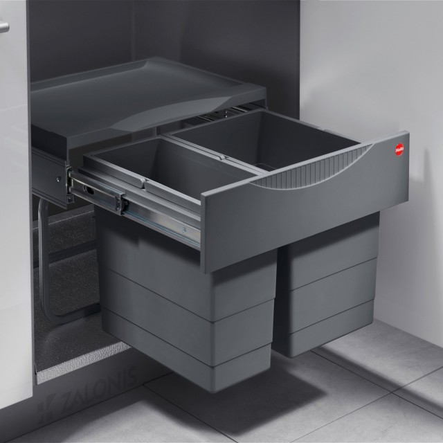 ΚΑΔΟΣ HAILO ΣΥΡΟΜΕΝΟΣ /  30 ltr (18+12) / ΕΡΜΑΡΙΟ 50 / ΑΝΘΡΑΚΙ
