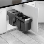 HAILO BUILD-IN, SLIDING BIN / 26 ltr (13+13) / 40 CABINET / ANTHRACITE