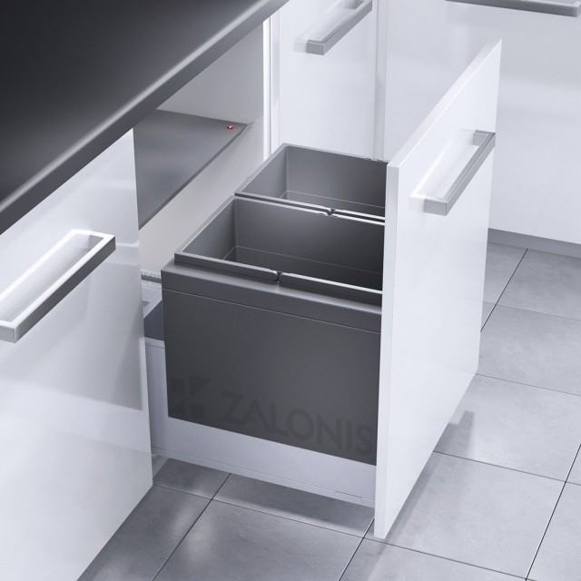ΚΑΔΟΣ HAILO ΣΥΡΤΑΡΙΟΥ AS Triple XL / 56 Ltr (28+28) / ΕΡΜΑΡΙΟ 60 cm