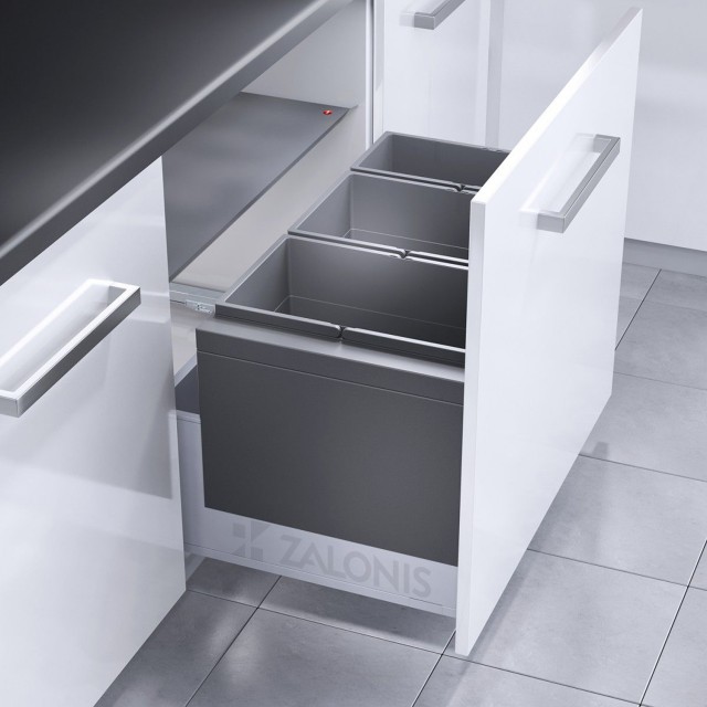 ΚΑΔΟΣ HAILO ΣΥΡΤΑΡΙΟΥ AS Triple XL / 74 Ltr (28+28+18) / ΕΡΜΑΡΙΟ 80 cm