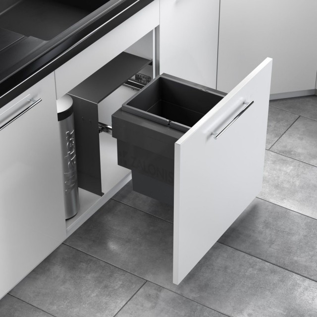 HAILO BIN WITH SLIDES AS Cargo Aqua / 28 ltr / 60 CABINET / ANTHRACITE