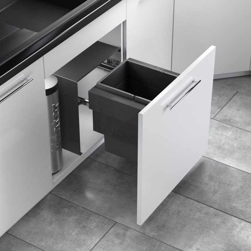 HAILO BIN WITH SLIDES AS Cargo Aqua / 28 ltr / 60 CABINET / ANTHRACITE