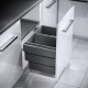 HAILO BIN WITH SLIDES AS Cargo Synchro / 56 ltr (28+28) / 60 CABINET / ANTHRACITE