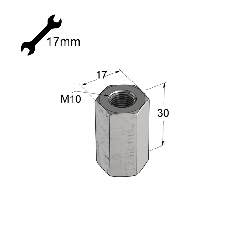 ΕΞΑΓΩΝΟΣ ΣΥΝΔΕΣΜΟΣ Μ10x30