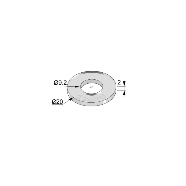 ΡΟΔΕΛΑ ΕΛΑΣΤΙΚΗ ΔΙΑΦΑΝΗ / M8 / Φ.20-Φ.9.2mm