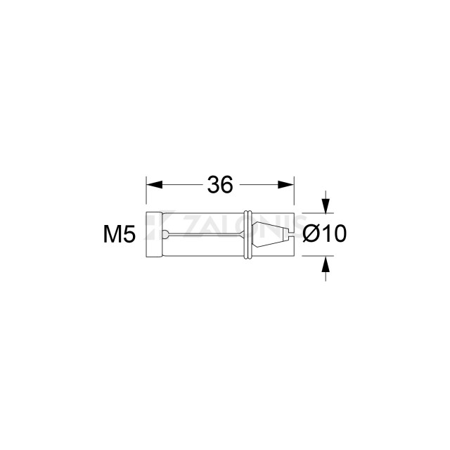 METALLIC ANCHOR FOR CONCRETE M5x36