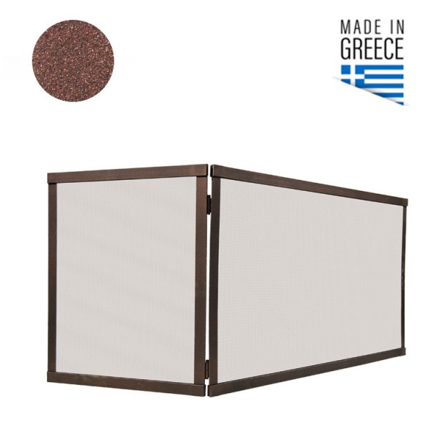 FIREPLACE CORNER COVER / 90,40x50 cm / RUST
