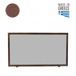 SINGLE LEAF FIREPLACE COVER / 90x50 cm / RUST