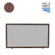 SINGLE LEAF FIREPLACE COVER / 90x50 cm / RUST
