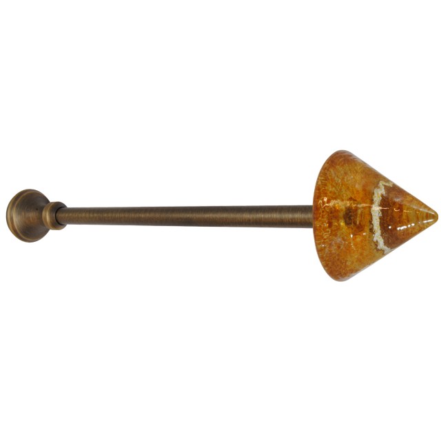 ANTIQUE WALL ABRAZ WITH GLASS END