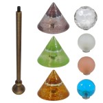 ANTIQUE WALL ABRAZ WITH GLASS END