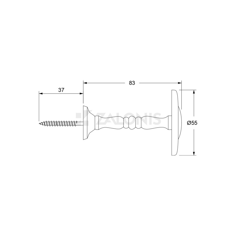 MAT NICKEL WALL ABRAZ