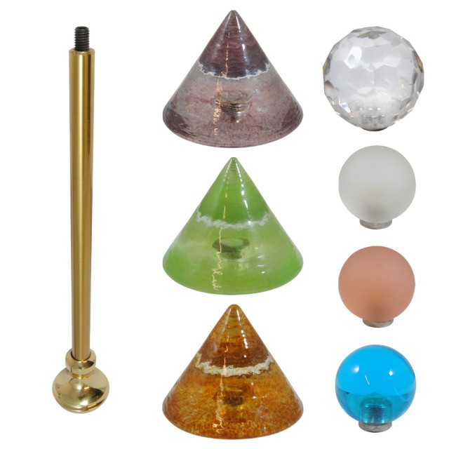 GOLD WALL ABRAZ WITH GLASS END